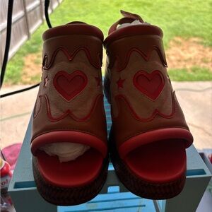 John FlueVog Riverdale Slingback Platform Heels